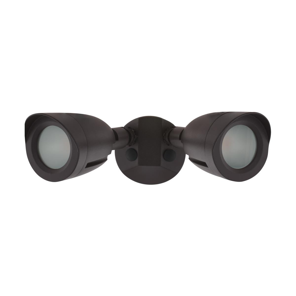 Satco 65-712 LED Security Light Dual Head Bronze Finish 3000K