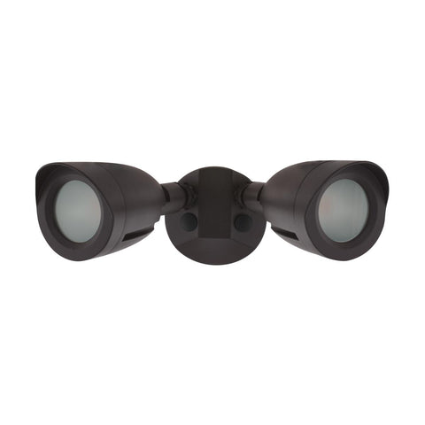 Satco 65-712 LED Security Light Dual Head Bronze Finish 3000K