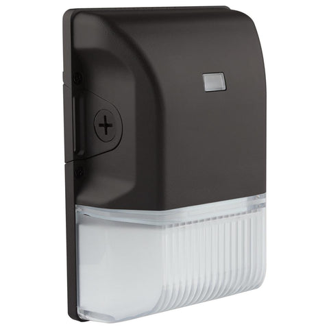 Satco 65-747 LED Small Wall Pack; 20W; CCT Selectable 3K/4K/5K; Black Finish; 100-277V