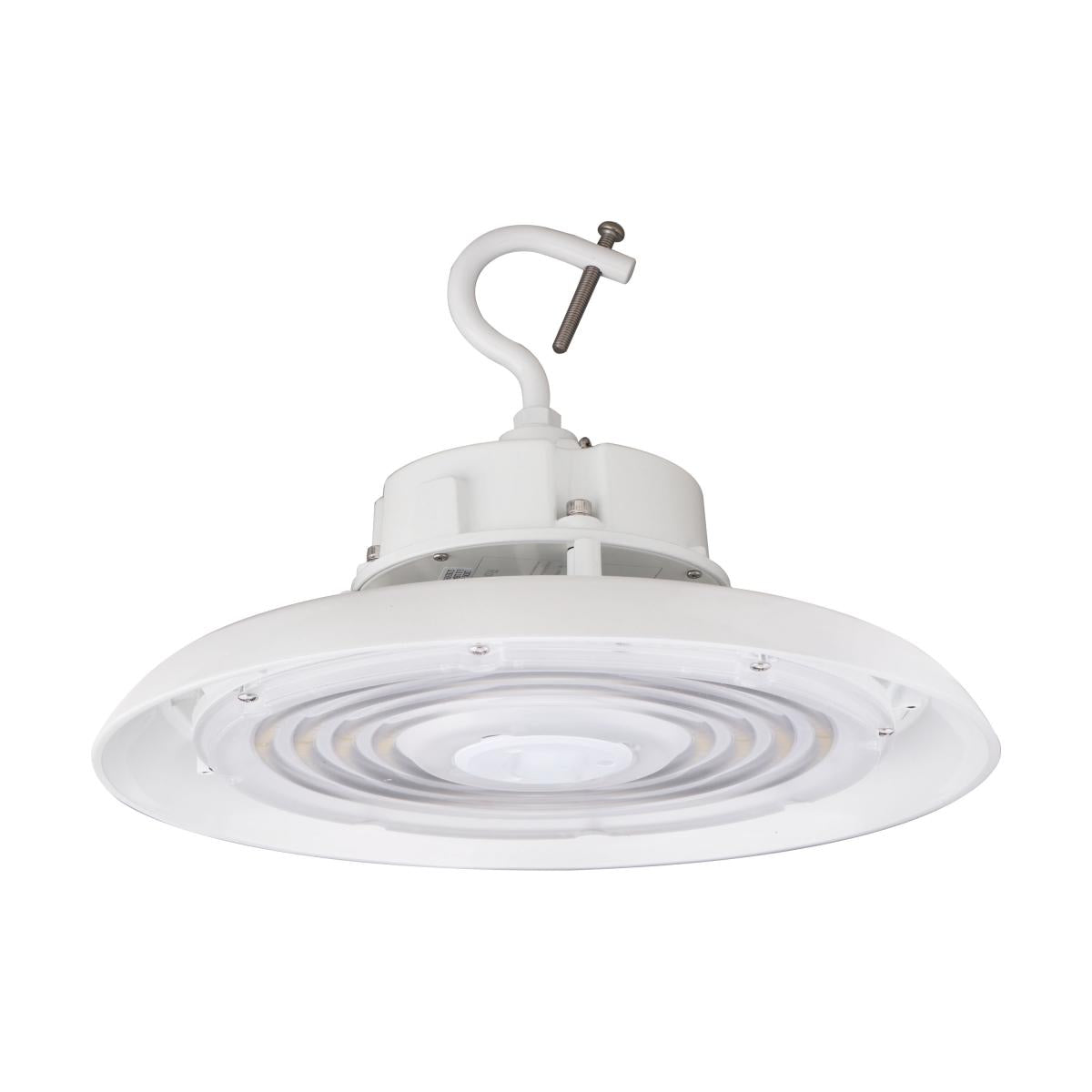 Satco 65-791 100W UFO LED High Bay 14000 Lumens 4000K 120-277 Volt 0-10V Dimmable White Finish
