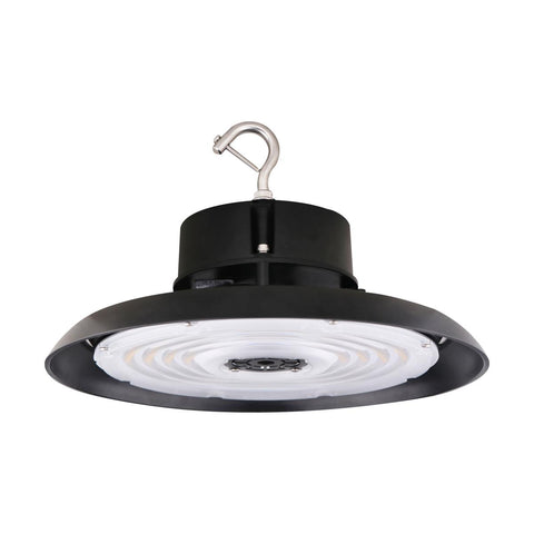 Satco 65-803 150W UFO LED High Bay 21000 Lumens 4000K 277-480 Volt 0-10V Dimmable Black Finish