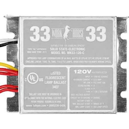Fulham WH33-120-C Workhorse 33 (1) Lamp Fluorescent Ballast