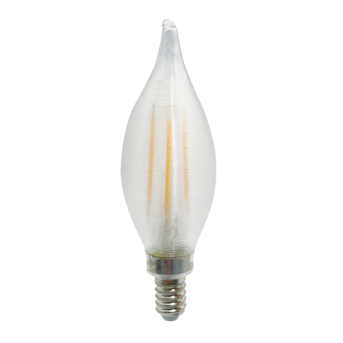 Bulbrite 776590 LED4C11/27K/FIL/SPUN/SAT 4W C11 E12 SATIN