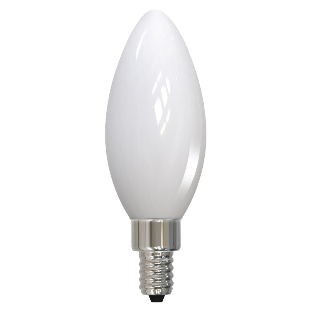 Bulbrite 776773 LED4B11/30K/FIL/M/3 4.5W LED B11 3000K FILAMENT MILKY E12 FULLY COMPATIBLE DIMMING