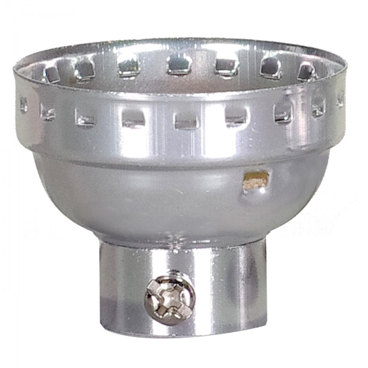 Satco 80-1211 Aluminum Cap With Paper Liner 1/4 IP Less Set Screw Brite Gilt Finish