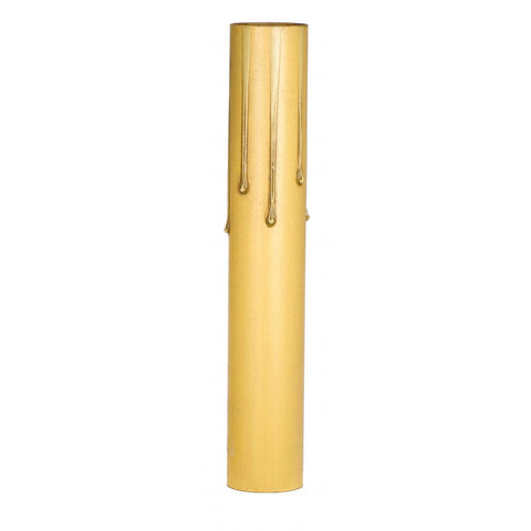 Satco 80-1458 Drip Paper Candle Cover Ivory Finish 1-3/16" Inside Diameter 1-1/4" Outside Diameter 8" Height