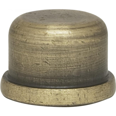 Satco 80-1518 1/2" Finial Zinc Die Cast 1/4-27 Antique Brass Finish