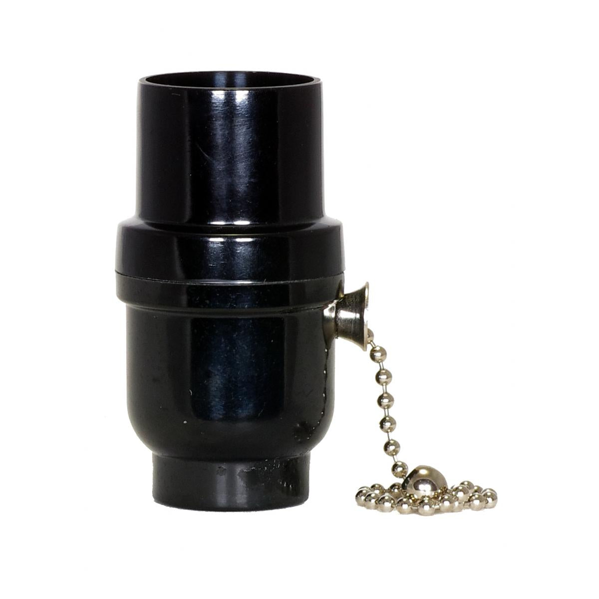 Satco 80-1637 Nickel On-Off Pull Chain, 1/8 IP Cap w/Metal Bushing Less Set Screw