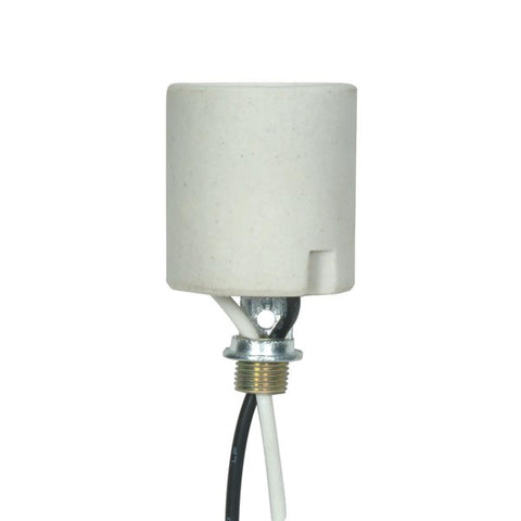 Satco 80-1708 Keyless Porcelain Socket With Hickey Unglazed 660W 250V