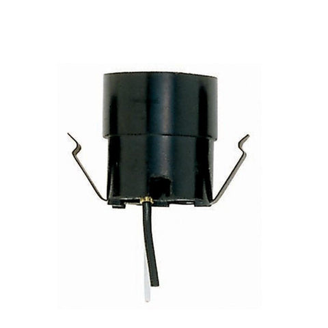 Satco 80-1798 Snap-In Socket For 3 1/4"- 4" Holders 12" AWM Leads 1-1/2" Height 1-1/4" Diameter 660W 250V