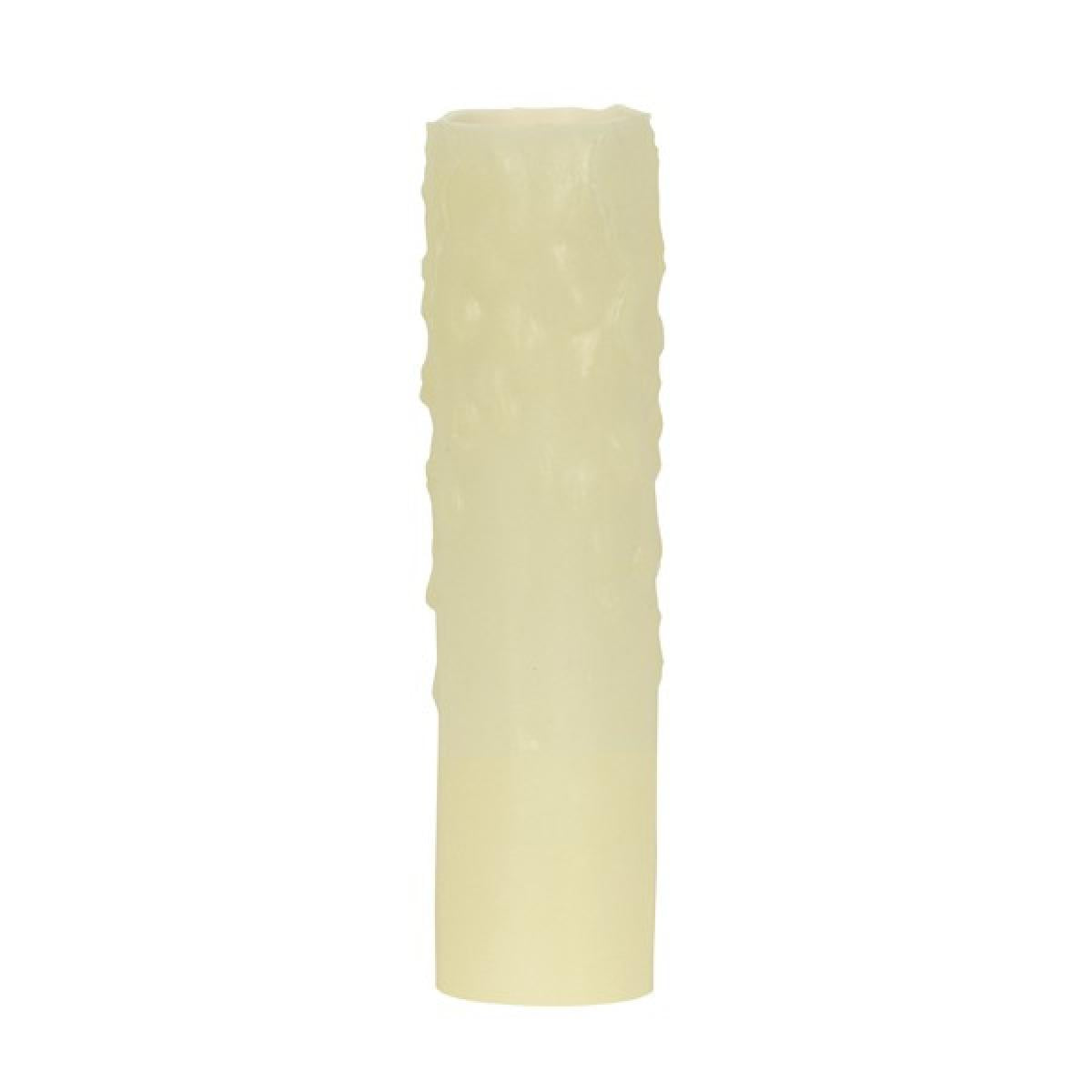Satco 80-1973 Bee's Drip (Bee's Wax) Candelabra Base Ivory Finish 7/8" Inside Diameter 1-5/32" Outside Diameter 40W Max 4" Height