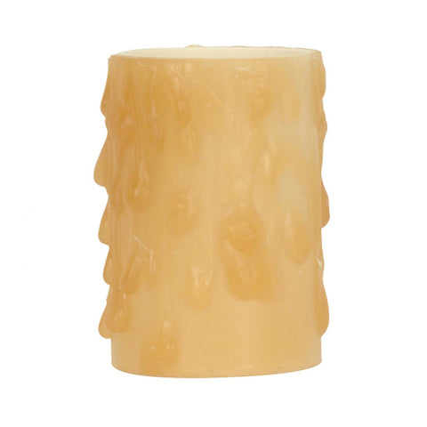 Satco 80-1974 Candelabra Base Bee's Drip - .88" Inside Dia. - 1.15" Outside Dia. 40W Max. Amber (Honey) Bee's Drip 15/8"