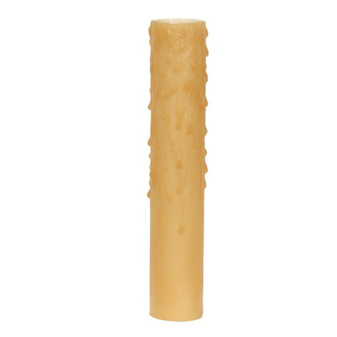 Satco 80-1988 Bee's Drip (Bee's Wax) Candelabra Base Amber (Honey) Finish 7/8" Inside Diameter 1-5/32" Outside Diameter 40W Max 6" Height