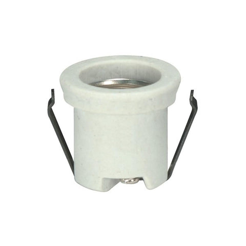 Satco 80-2032 Keyless Porcelain With Flange And Double Clip Unglazed 660W 250V