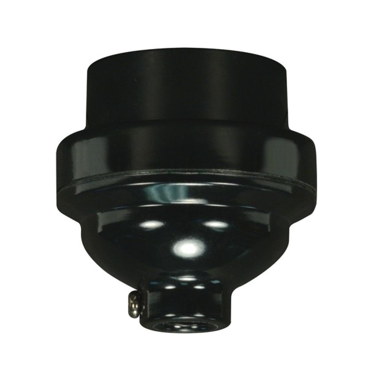 Satco 80-2061 Keyless Smooth Phenolic (3 Piece) 1/8 IP Cap With Set Screw 2" Height 1-1/2" Diameter 660W 250V