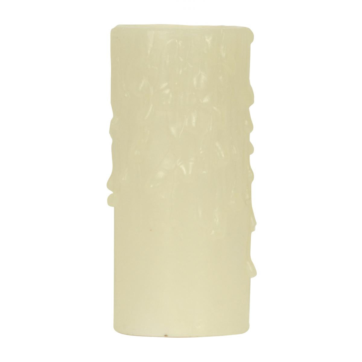 Satco 80-2082 Bee's Drip (Bee's Wax) Edison Base Ivory Finish 1-1/4" Inside Diameter 1-9/16" Outside Diameter 40W Max 3" Height