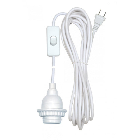 Satco 80-2223 White Phenolic Keyless Socket With Uno Ring