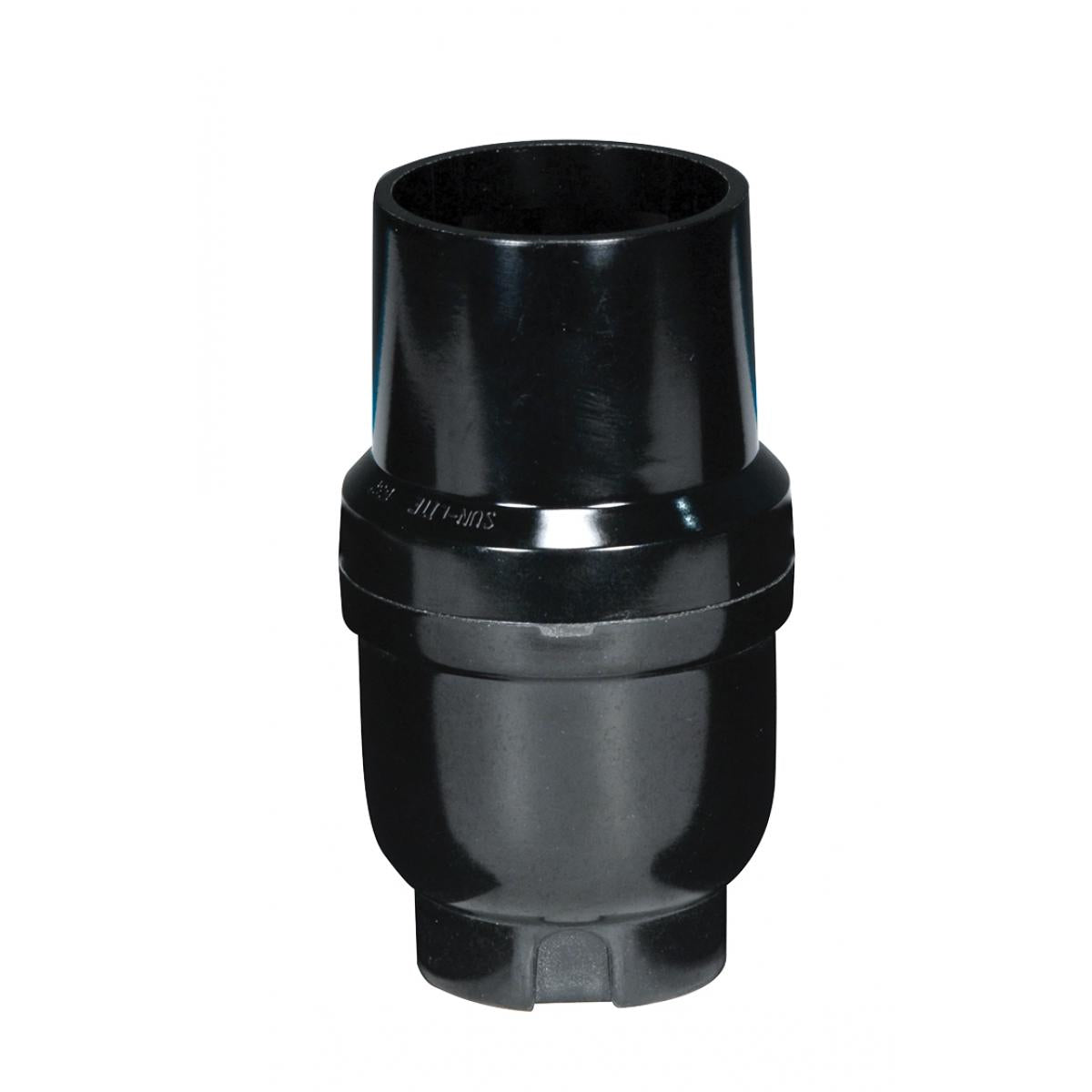 Satco 80-2279 Full Size Keyless 1/8 IP Cap With Metal Bushing Phenolic Smooth Less Set Screw 2-3/4" Height 1-1/4" Diameter 660W 250V
