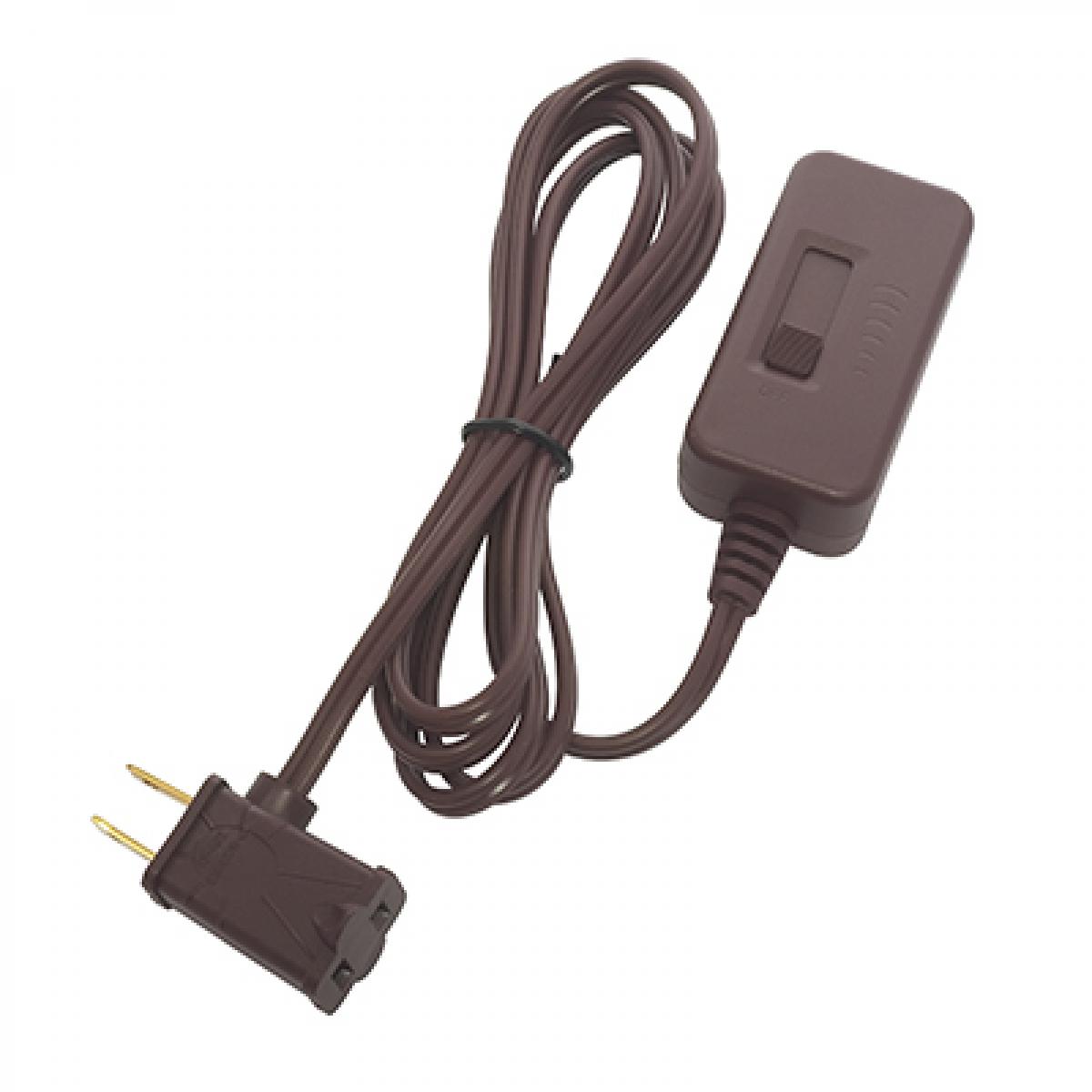 Satco 80-2703 Full Range LED Dimmer with 6 ft. Cord Set Brown Finish