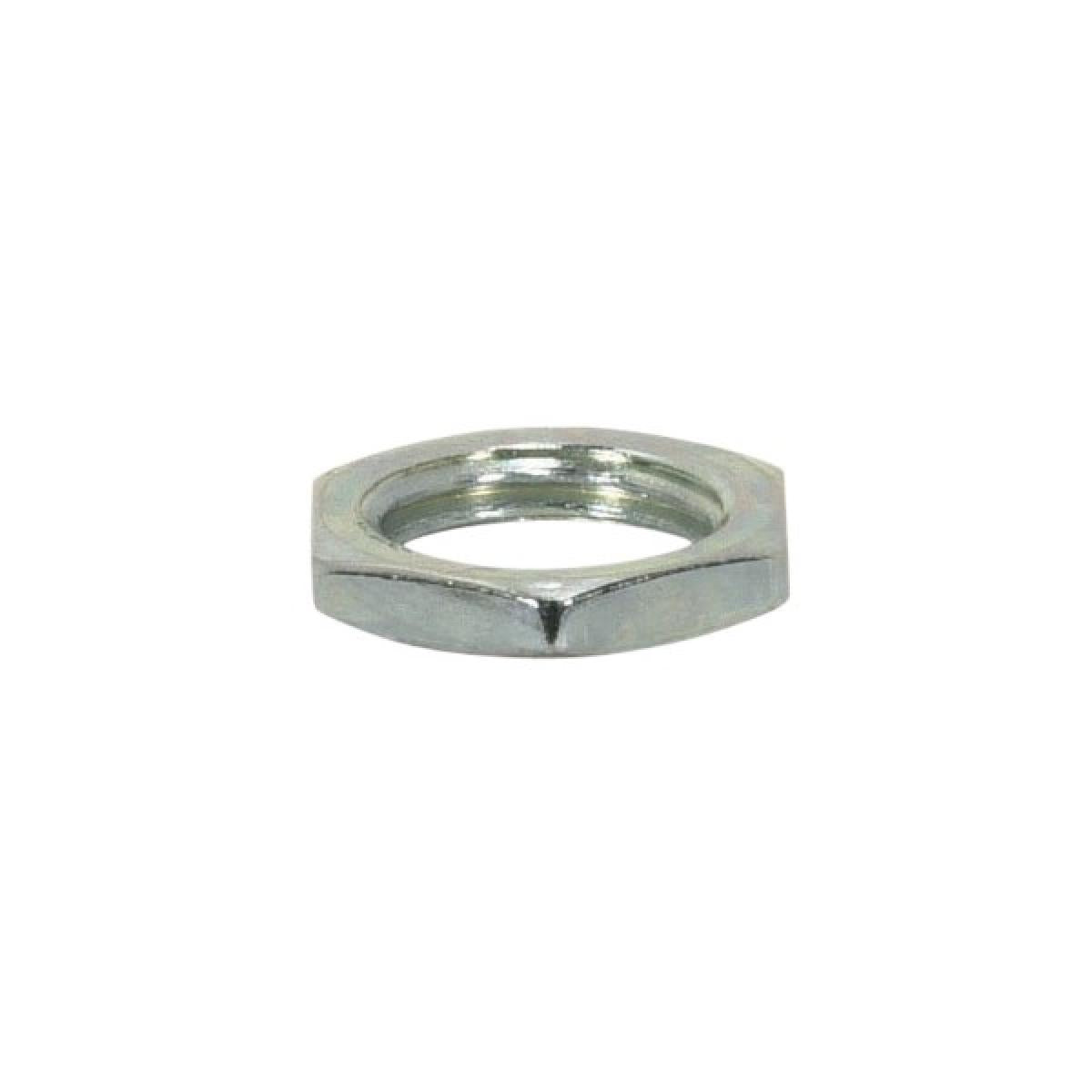 Satco 90-1038 Steel Locknut 1/4 IP 11/16" Hexagon 1/8" Thick Unfinished