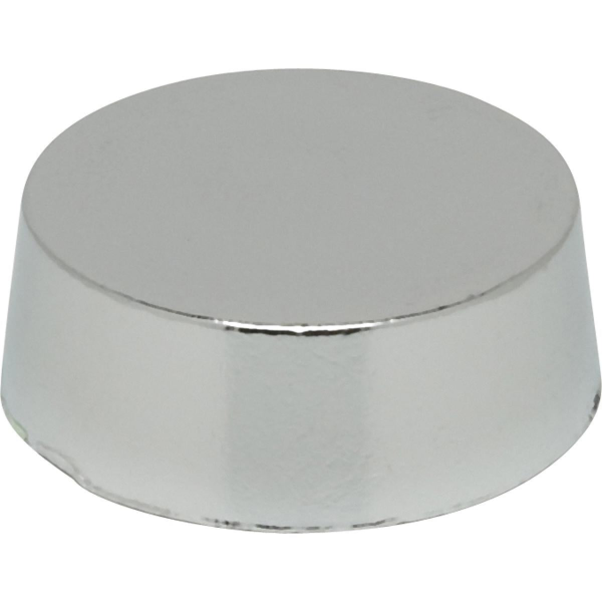 Satco 90-1051 1" Plain Knob 1/8 IP 3/8" Height Polished Chrome Finish