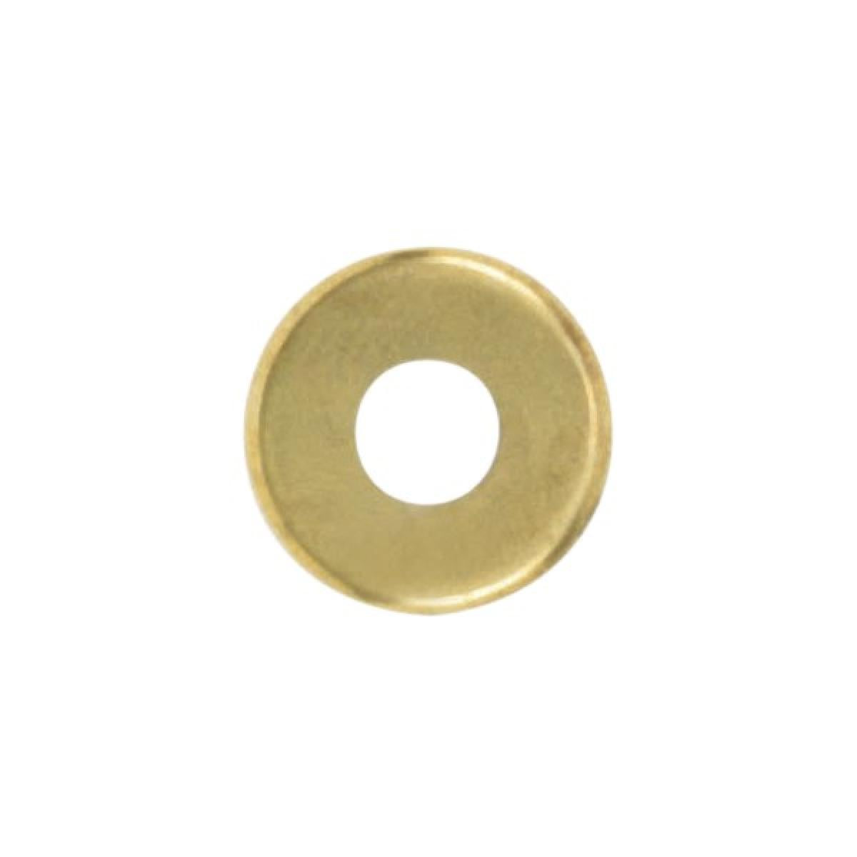 Satco 90-1090 Turned Brass Check Ring 1/8 IP Slip Burnished And Lacquered 1" Diameter