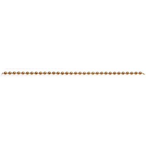 Satco 90-124 #6 Beaded Chain 1/8" Diameter 100 Foot Spool Brass Finish Used On Pull Sockets And Switches