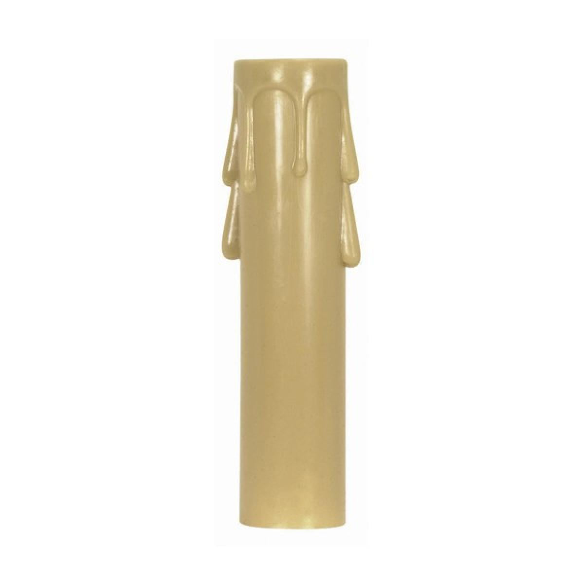 Satco 90-1511 Plastic Drip Candle Cover Antique Plastic Drip 13/16" Inside Diameter 7/8" Outside Diameter 2" Height