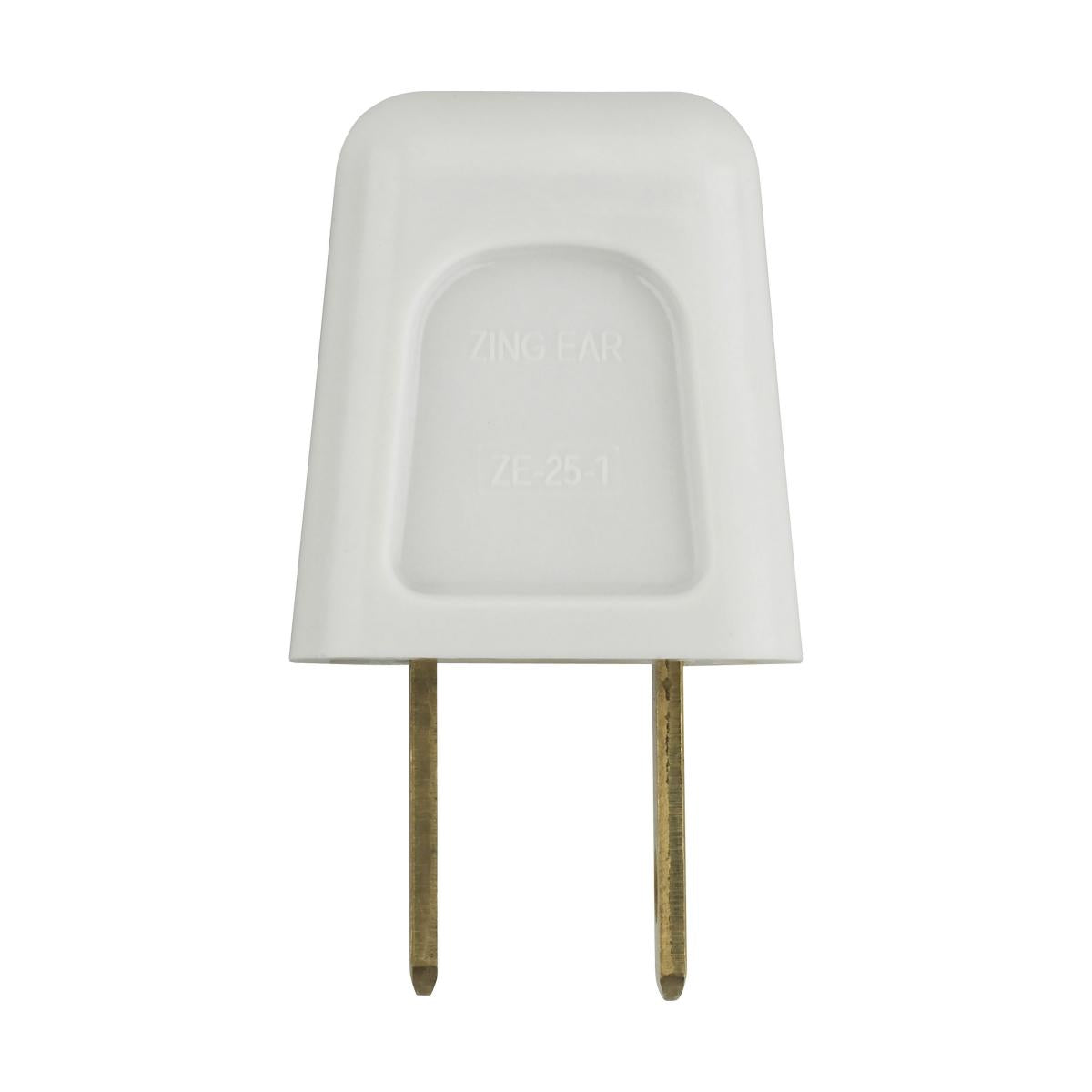 Satco 90-1520 Quick Connect Plug White Finish Polarized 18/2-SPT-1 6A 125V