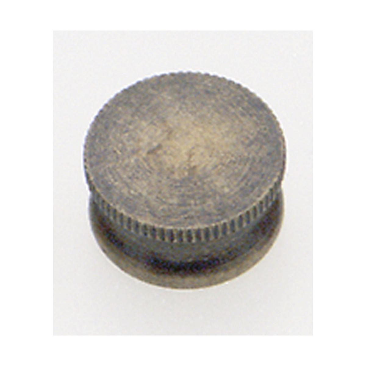 Satco 90-168 Brass Lock-Up Cap 1/8 IP 9/16" Diameter 1/4" Height Antique Brass Finish
