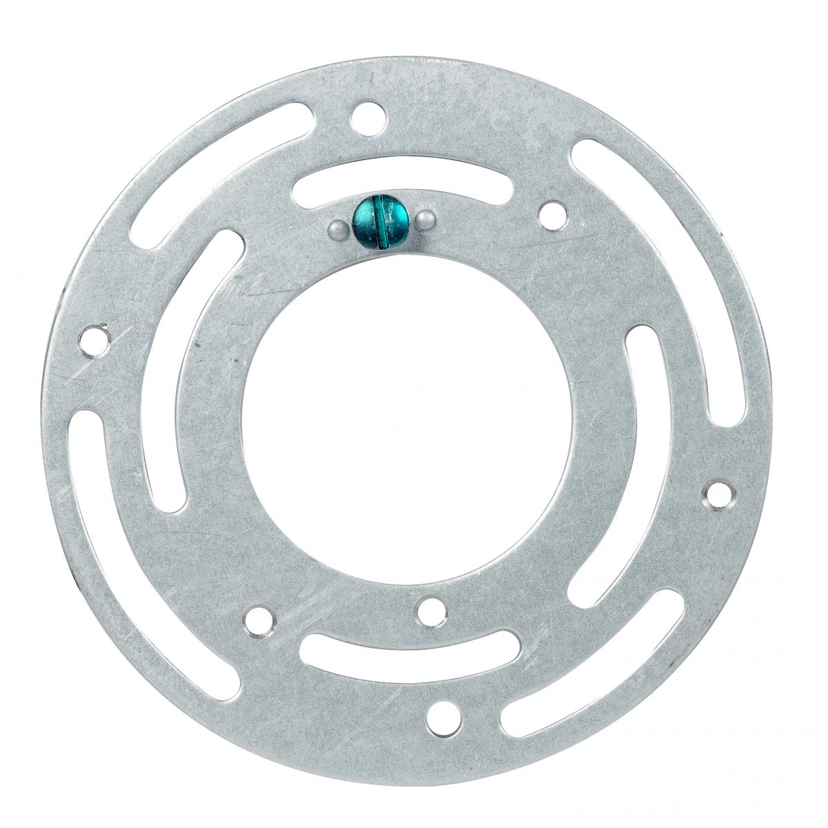 Satco 90-1785 Round Universal Crossbar 4" Round Screw Holes 2-3/4" x 3-1/2" Center To Center With Ground Screw