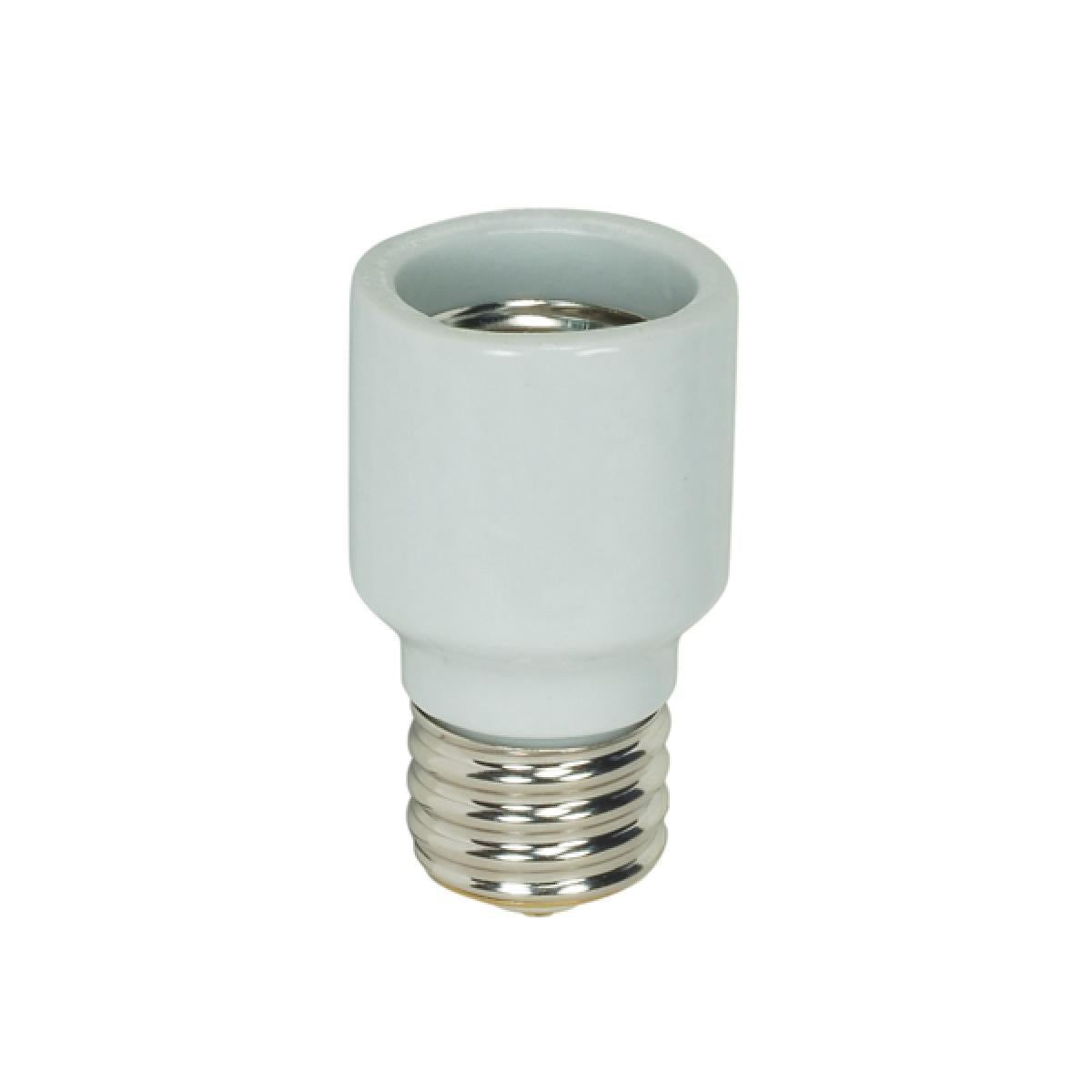 Satco 90-1801 Mogul to Mogul E39 - E39 Extender 4KV Porcelain 2-3/8" Overall Extension 2-1/4" Diameter 1500W 600V