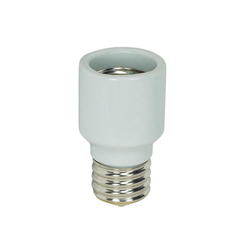 Satco 90-1801 Mogul to Mogul E39 - E39 Extender 4KV Porcelain 2-3/8" Overall Extension 2-1/4" Diameter 1500W 600V