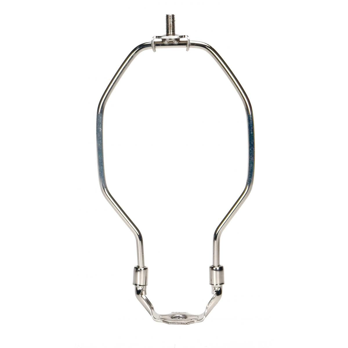 Satco 90-2021 Light Duty Harp Polished Nickel Finish 7-1/2" Height 1/8 IP Saddle 1/4-27 Thread 125 Carton