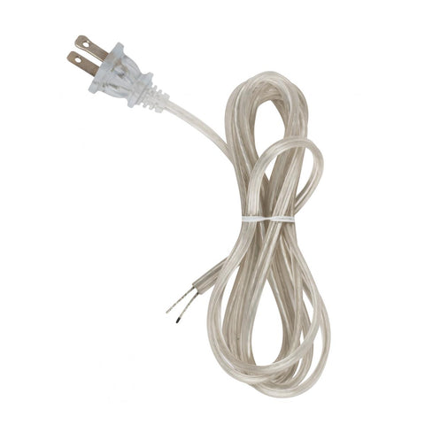 Satco 90-2045 8 Ft.Full Tinned Cord Sets 18/2 SPT-2-105C Cord Sets - Molded Plug