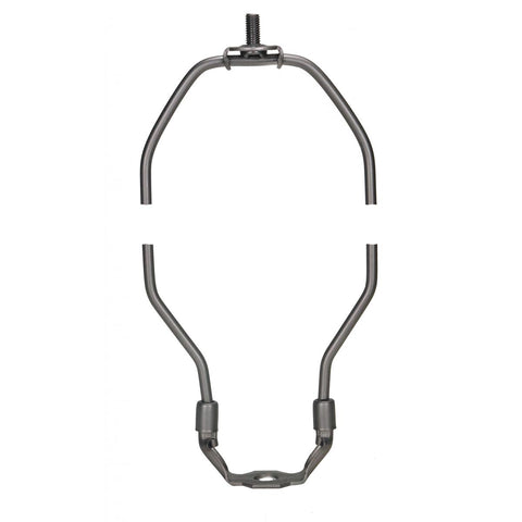 Satco 90-2080 Heavy Duty Harp Dark Antique Brass Finish 9-1/2" Height 1/8 IP Saddle 1/4-27 Thread 125 Carton