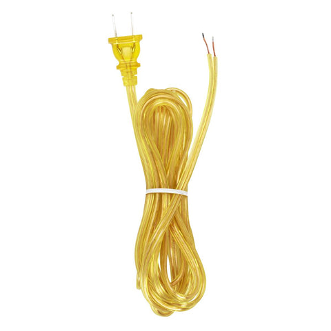 Satco 90-2183 18/2 SPT-2-105C All Cord Sets - Molded Plug - Tinned Tips 3/4" Strip with 2" Slit 36" Hank - 36" Hank - 150 Ctn.10 Ft.