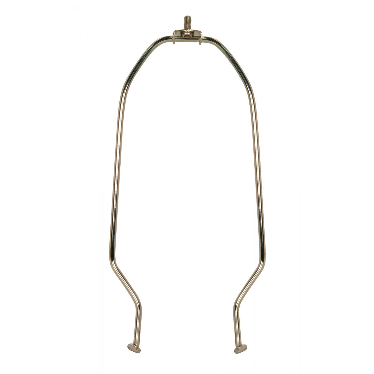 Satco 90-2255 Heavy Duty Harp Polished Nickel Finish 10" Height 1/4-27 Thread