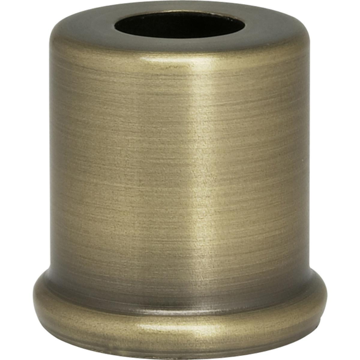 Satco 90-2279 Steel Spacer 7/16" Hole 1" Height 7/8" Diameter 1" Base Diameter Antique Brass Finish