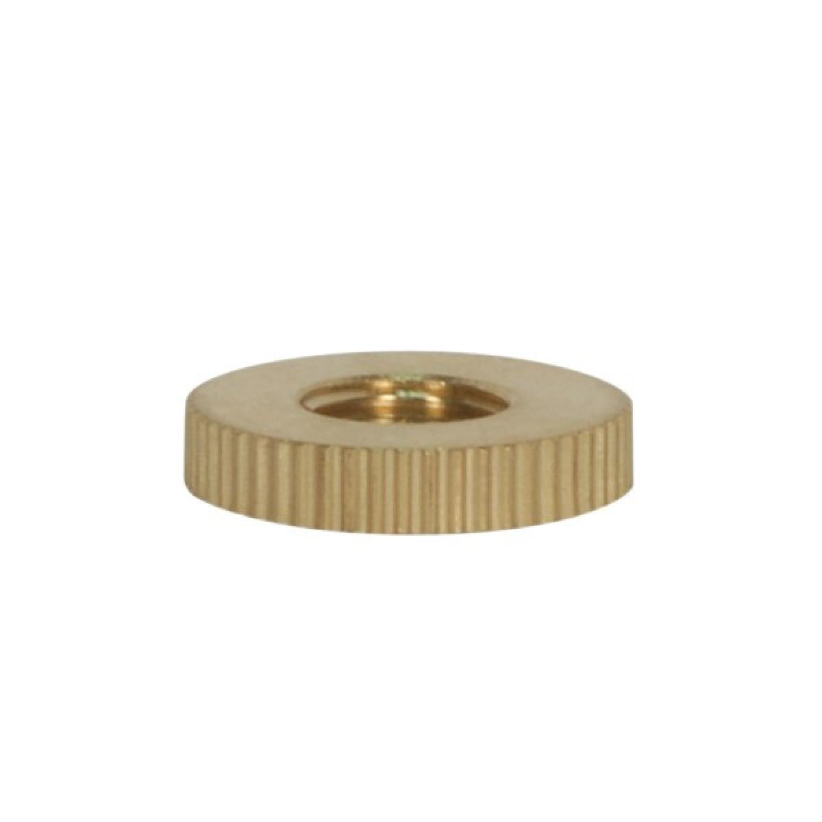 Satco 90-2439 Knurl Solid Brass Check Ring 1/8 IP Tapped 7/8" Diameter