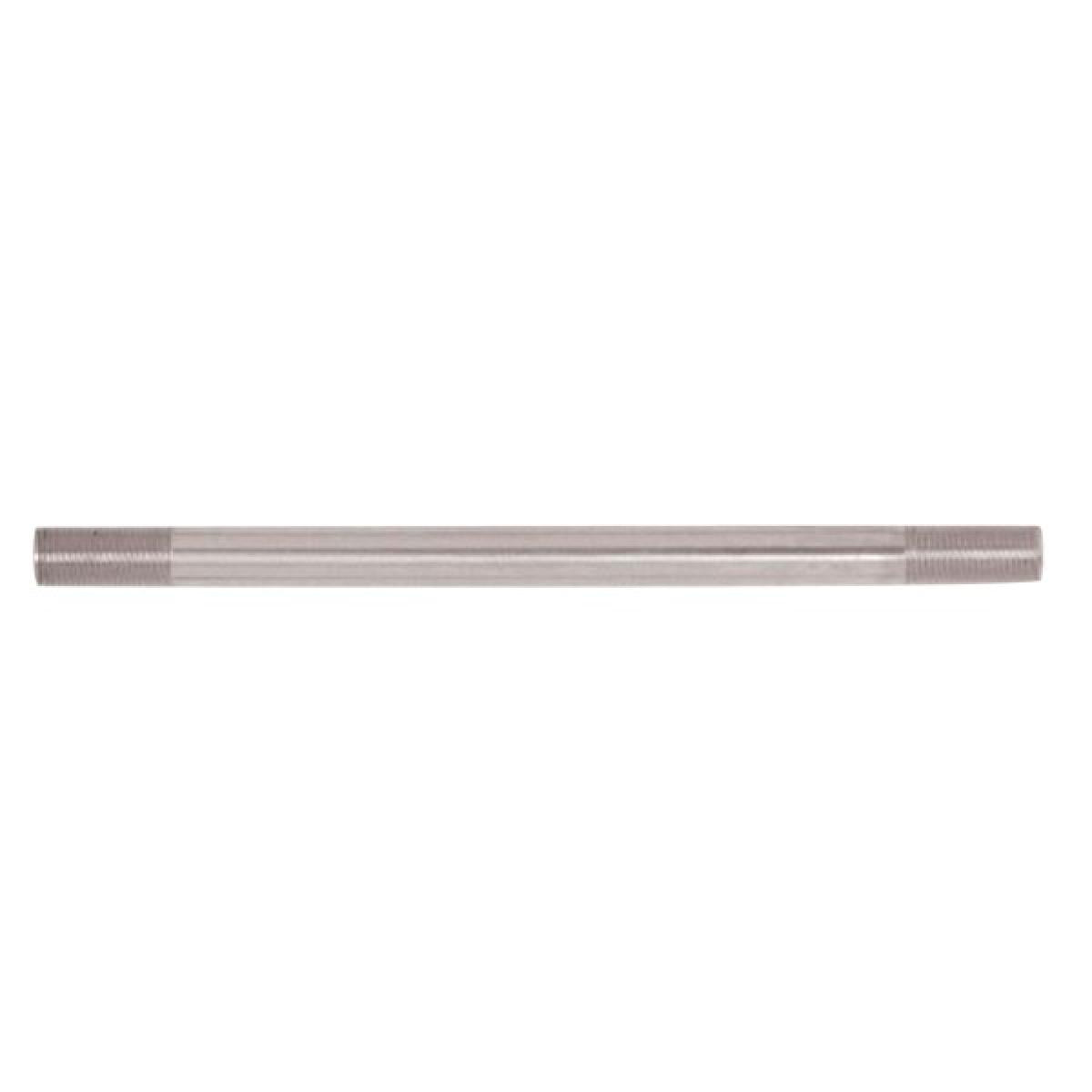 Satco 90-2505 Steel Pipe 1/8 IP Nickel Plated Finish 12" Length 3/4" x 3/4" Threaded On Both Ends