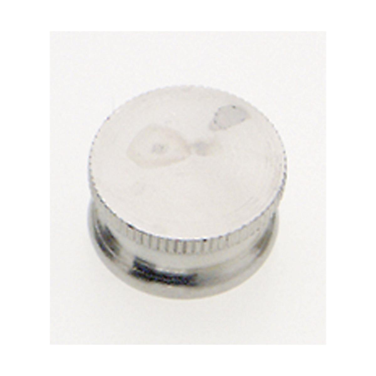 Satco 90-640 Brass Lock-Up Cap 1/8 IP 9/16" Diameter 1/4" Height Nickel Finish