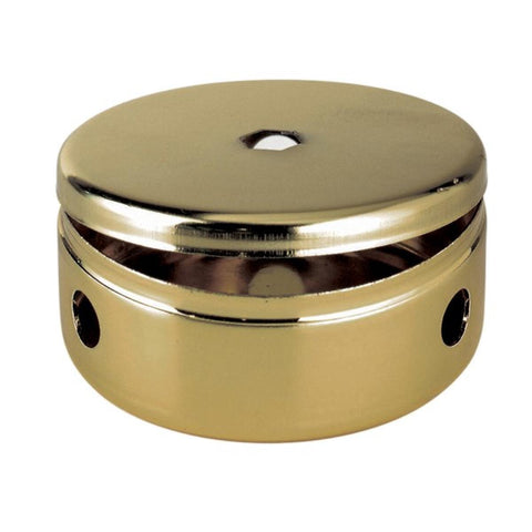 Satco 90-657 2-3/4" Fixture Body And Cover Brass Finish 3 Arm Holes
