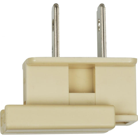 Satco 90-716 Slide Plug Polarized 18/2-SPT-1 8A-125V Ivory Finish