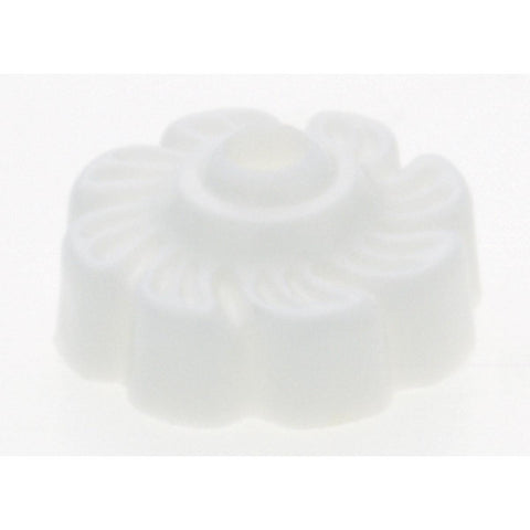 Satco 90-822 Plastic Lock-Up Cap 1/8 IP 1" Diameter White Finish