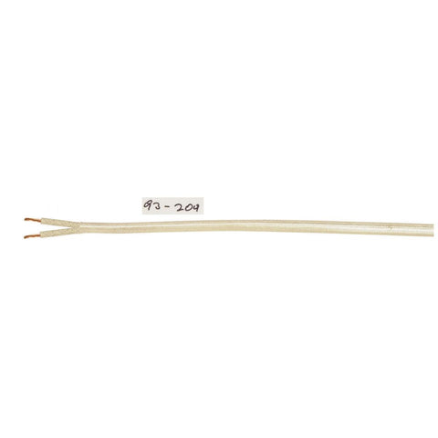 Satco 93-209 Pulley Bulk Wire 18/2 Rayon Braid 90C 250 Foot/Spool White