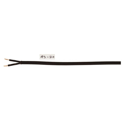 Satco 93-211 Pulley Bulk Wire 18/2 Rayon Braid 90C 250 Foot/Spool Black