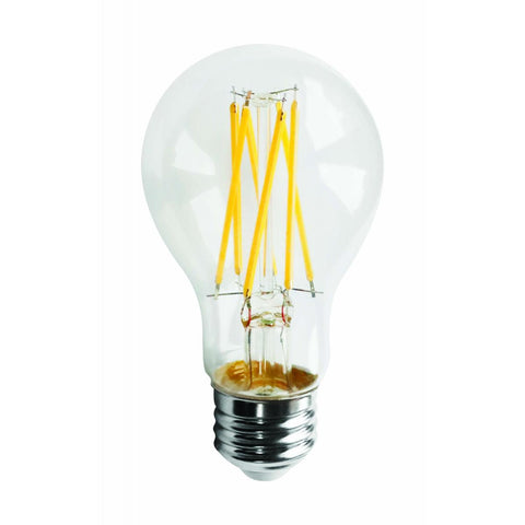 Satco S11358 11 Watt A19 LED Clear 3000K Medium base 120 Volt