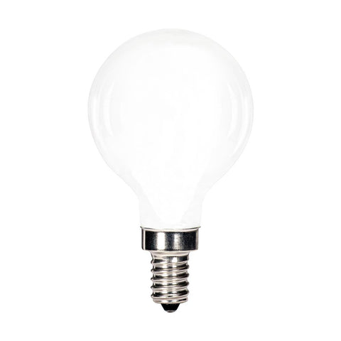 Replacement for Satco S11364 4.5 Watt G16.5 LED Soft White Candelabra base 2700K 350 Lumens 120 Volt - NOW S21207