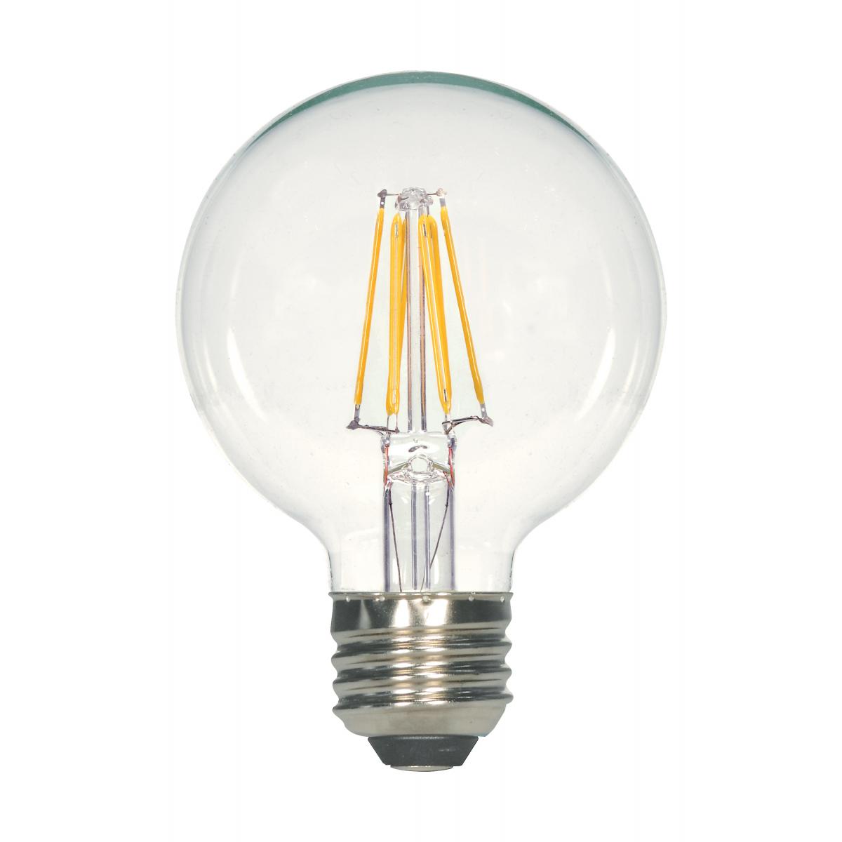 Replacement for Satco S11365 5.5 Watt G25 LED Clear Medium base 3000K 120 Volt - NOW S21227